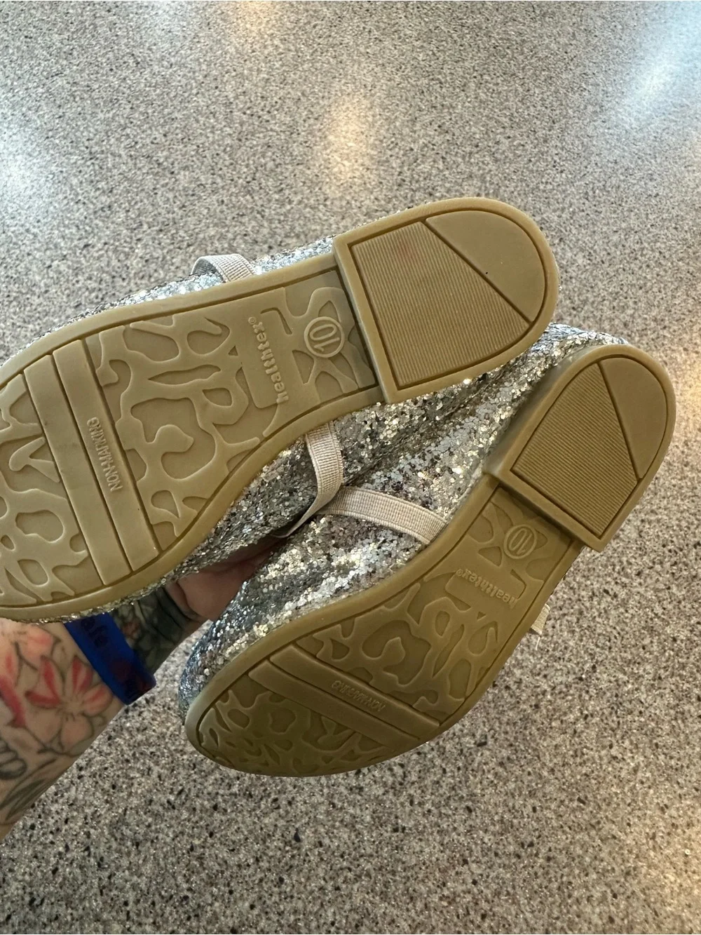 Silver Glitter Mary Jane Kids Costume Shoes